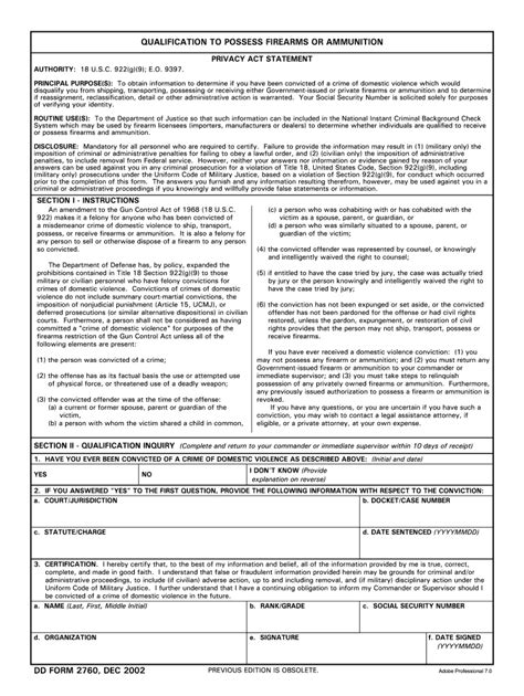 Dd2760 2002 2024 Form Fill Out And Sign Printable Pdf Template