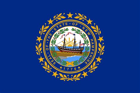 New Hampshire Flaggen Der Us Staaten