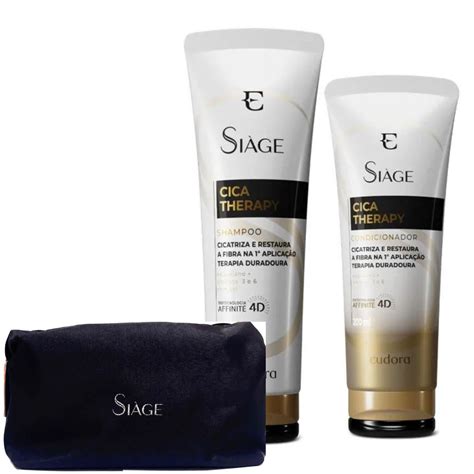 Kit Siage Cica Therapy Shampoo Condicionador Eudora Shopee Brasil
