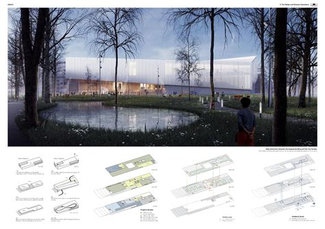 An Architectural Rendering Of A Building In The Woods