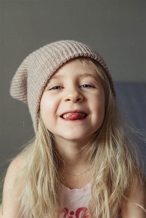 Portrait Of Child With Hat Del Colaborador De Stocksy Javier Pardina
