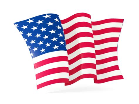 Waving Flag Illustration Of Flag Of United States Of America