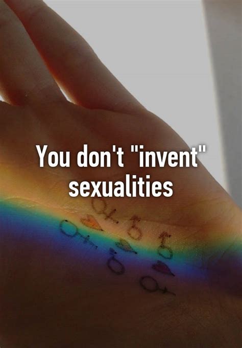 You Dont Invent Sexualities