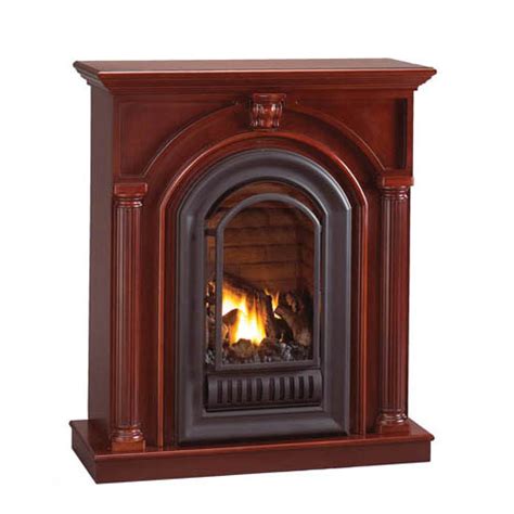 Florence Mid Height Wall Mantel With Arched Ventless Fireplace