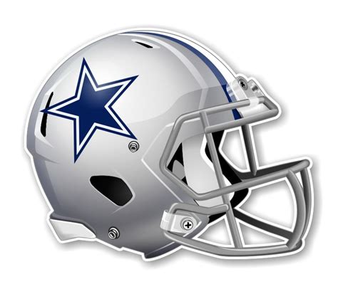 Dallas Cowboys Football Helmet Decal Etsy