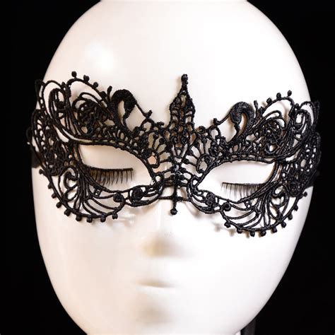 Beautiful Lady Black Lace Floral Eye Mask Women Venetian Masquerade Fancy Party Prom Dress Half