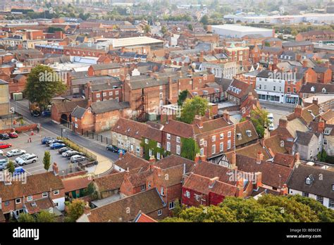 Aerial View Of Grantham Lincolnshire Stock Photo 25957083 Alamy