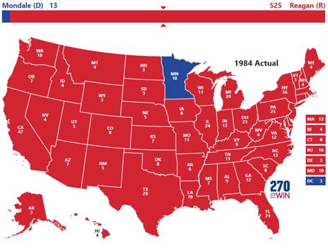Presidential Election Of 1984 270toWin