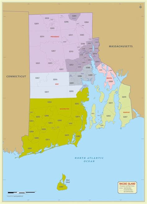 Rhode Island Zip Code Map Globe Map