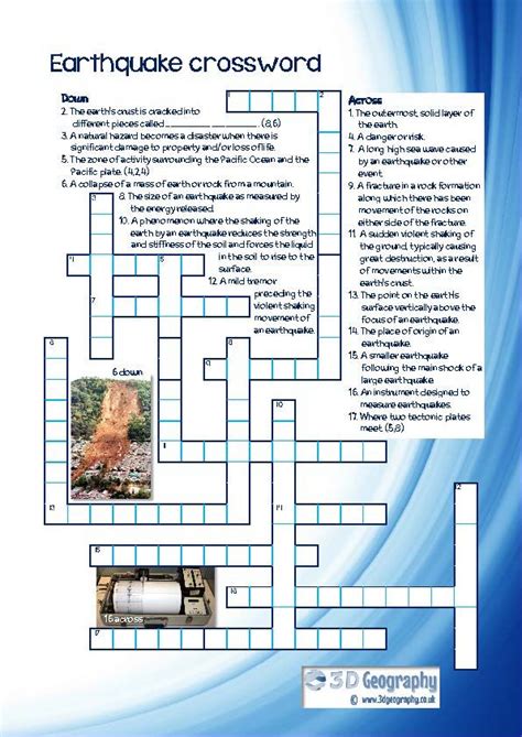 Earthquake Reading And Worksheet