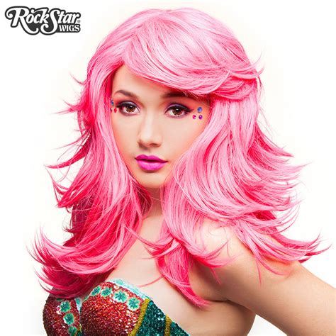 Rockstar Wigs Hologram 22 Atomic Hot Pink 00633 Dolluxe