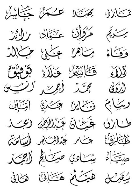 اسماء عربية قديمة للذكور