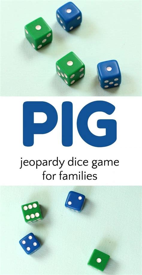 Kmart is the place for dice games, like bunco and craps. Fight the Greed & Learn to Take Turns: Pig Dice Game ...