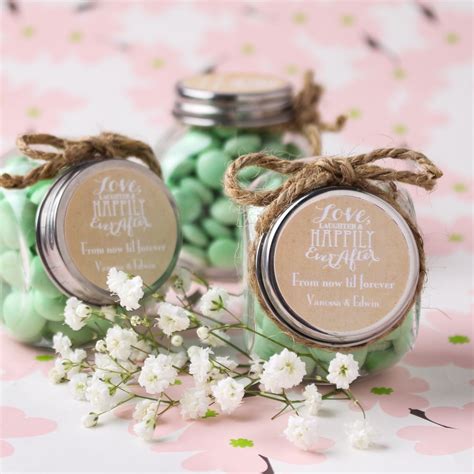 Personalized Wedding Themed Candy Jars