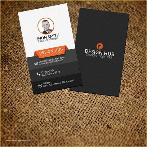 Business Cards With Photo Templates Free Of Vertical Business Card
