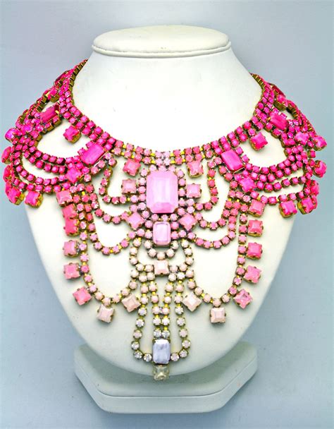 Stunning Pink Necklace Jewels Pinterest Statement Necklaces