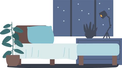 Best Premium Bed In Bedroom Illustration Download In Png And Vector Format