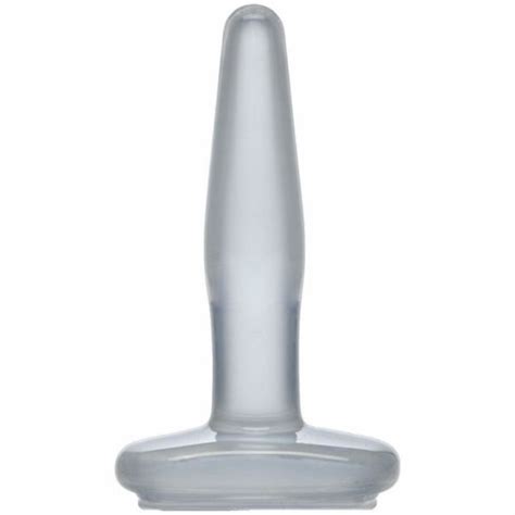 Doc Johnson Jelly Crystal Jellies Starter Beginner Small Anal Butt Plug Clear For Sale Online