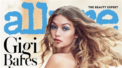 Gigi Hadid Bares All For Allure See The Racy Topless Pics