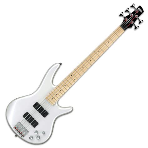 Ibanez Gsr205b Gio 5 String Bass Guitar Pearl White Nearly New Gear4music