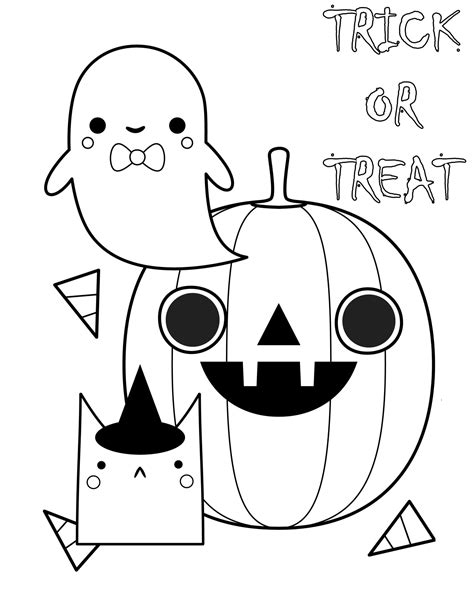 Trick Or Treat Coloring Pages Free Printables Wonder Day — Coloring