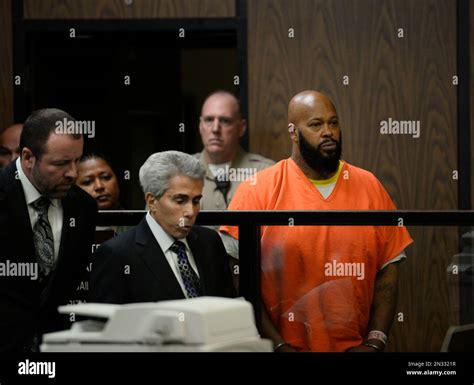 Death Row Records Founder Marion Suge Knight With His Attorneys