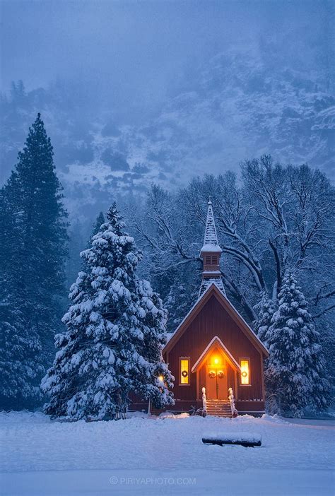 Coiour My World “winter Blue Yosemite Chapel Piriya Pete