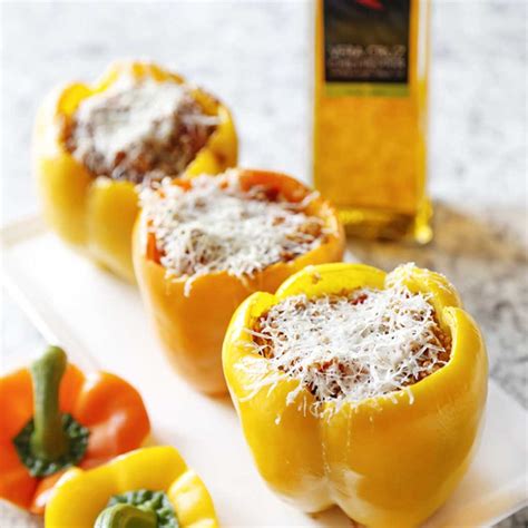 Mexican Quinoa Stuffed Peppers Copper Moose Oil And Vinegar