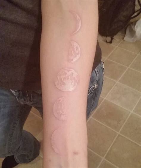 Ayla On Instagram Moon Phases Done In White Ink Still Red Super
