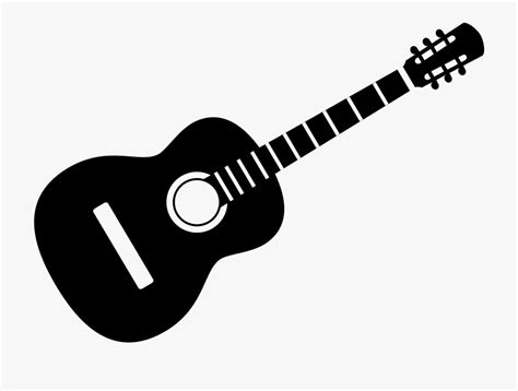 Guitar Clip Art Black And White Guitar Clipart Transparent Cartoon