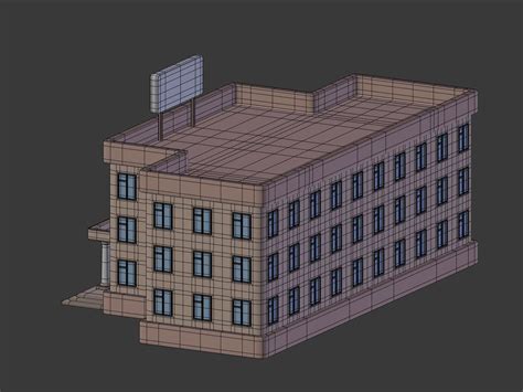 Cartoon Police Station 3D model | CGTrader
