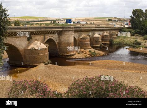 Bridge Over Rio Tinto River Niebla Huelva Province Andalucia Spain