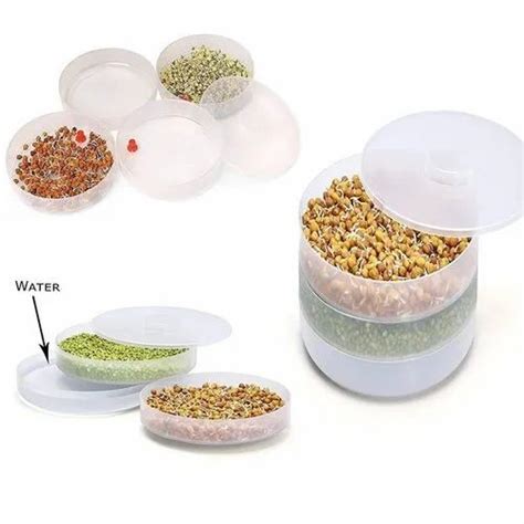 Plastic Sprout Maker Box Hygienic Sprout Maker Organic Home Making
