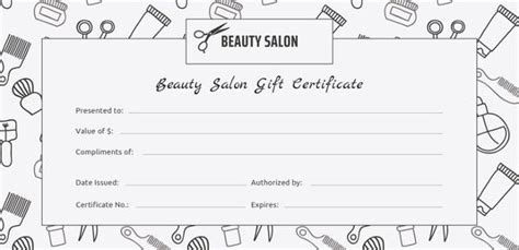 There are 21 different designs in various styles and colors. Salon Gift Certificate Template - 9+ Free PDF, PSD, AI, Vector Format Download | Free & Premium ...