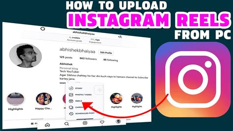 How To Upload Reels On Instagram From Pc Youtube