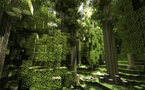 Minecraft Render Screenshots Forest Wallpapers Hd Desktop And