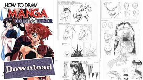 How To Draw Manga Vol 24 Occult Horror Preview Only YouTube