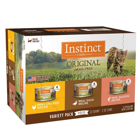 Nature's Variety® Instinct® Cat Food - Grain Free, Variety pack, 12 ct | Instinct cat food 