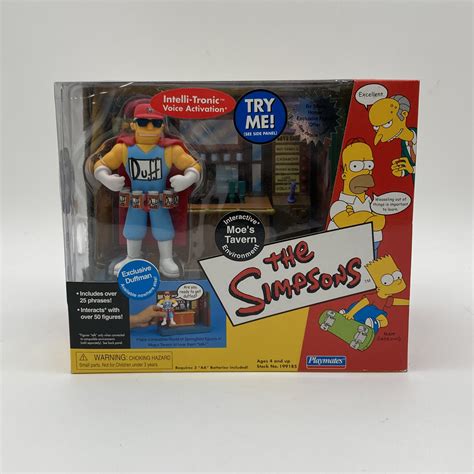 Buy The Nib Playmates The Simpsons Moes Tavern Interactive Environment Duffman Toy Goodwillfinds