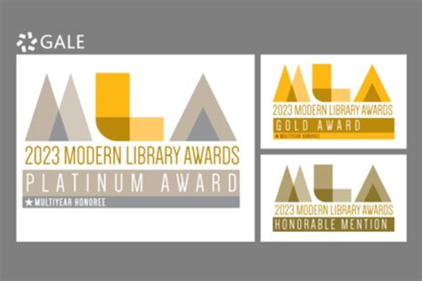 Fe News Gale Receives Platinum And Gold In 2023 Modern Library Awards