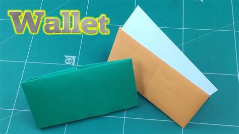 Diy Simple Wallet Paper How To Make A Paper Wallet Origami Wallet T