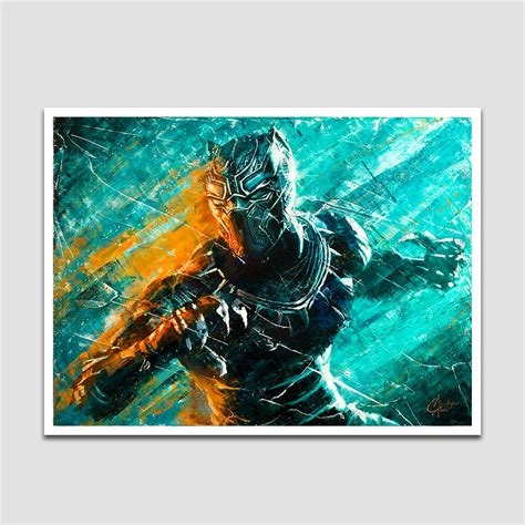 Black Panther Marvel Premium Art Print Collectors Outpost