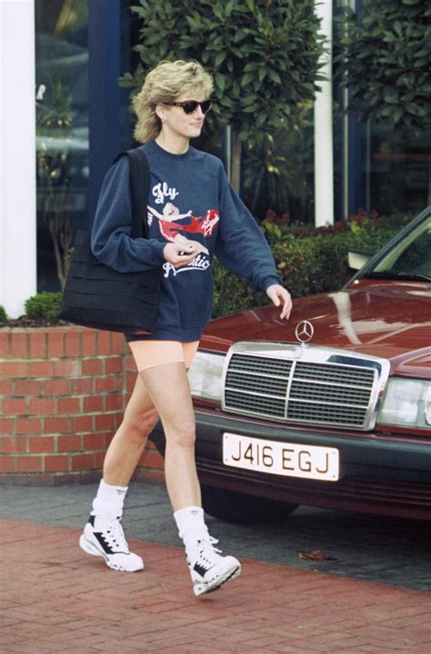 Princess Diana Visiting The Gym In 1995 Princess Dianas Virgin Atlantic Sweatshirt Auction