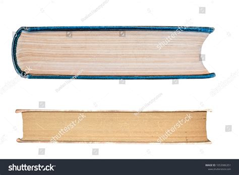 Two Different Old Book Textures Isolated Stock Photo 1053986351