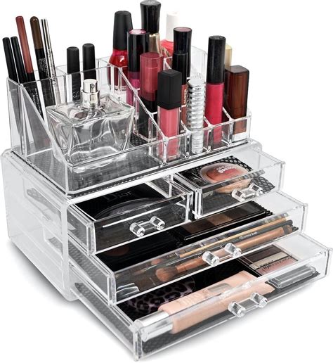 Seashell Acrylic Cosmetic Organizer Makeup Storage Case Au