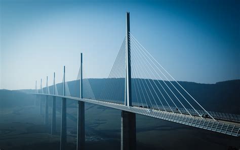 Millau Viaduct In The South Of France Hd Wallpaper Background Image 1920x1200 Id262782