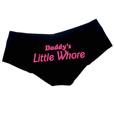Daddys Little Whore Panties Ddlg Clothing Sexy Slutty Naughty Etsy Australia