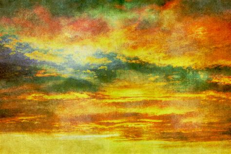 Sunset Sky Vintage Painting Poza Gratuite Public Domain Pictures
