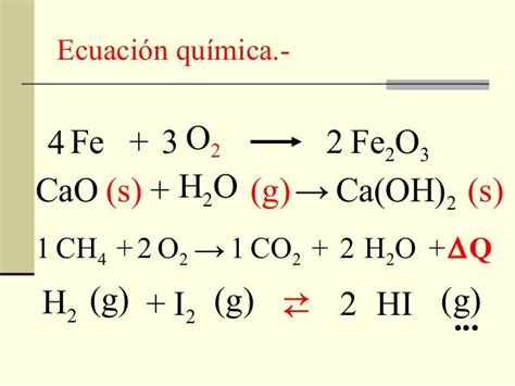 Ecuaciones Químicas