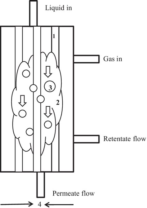 Cross Flow Configuration Of The Flow Behaviour Of The Liquid In The